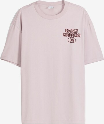 T-Shirt Bershka en rose : devant