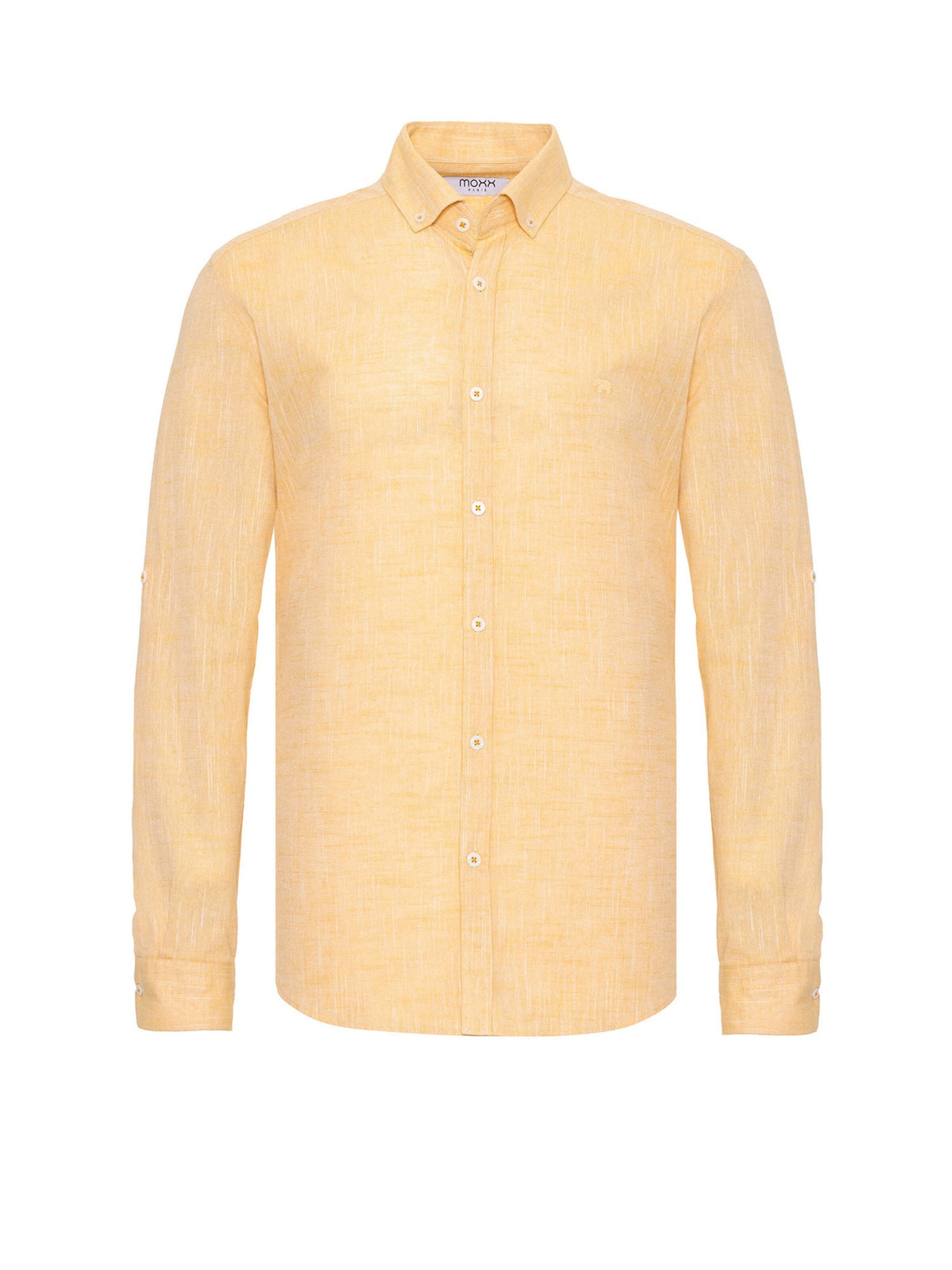 Coupe regular Chemise Moxx Paris en jaune : devant