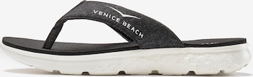 VENICE BEACH - Chinelos de dedo em preto