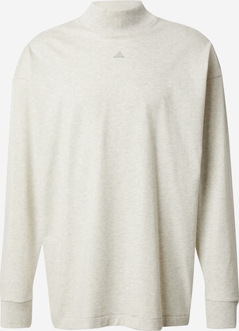 T-Shirt fonctionnel 'Basketball Long-sleeve' ADIDAS PERFORMANCE en beige : devant