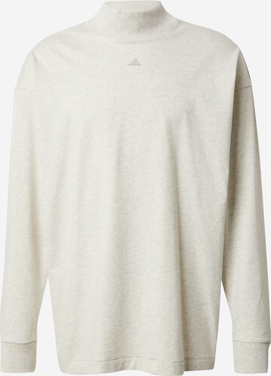 ADIDAS PERFORMANCE T-Shirt fonctionnel 'Basketball Long-sleeve' en crème / gris foncé, Vue avec produit