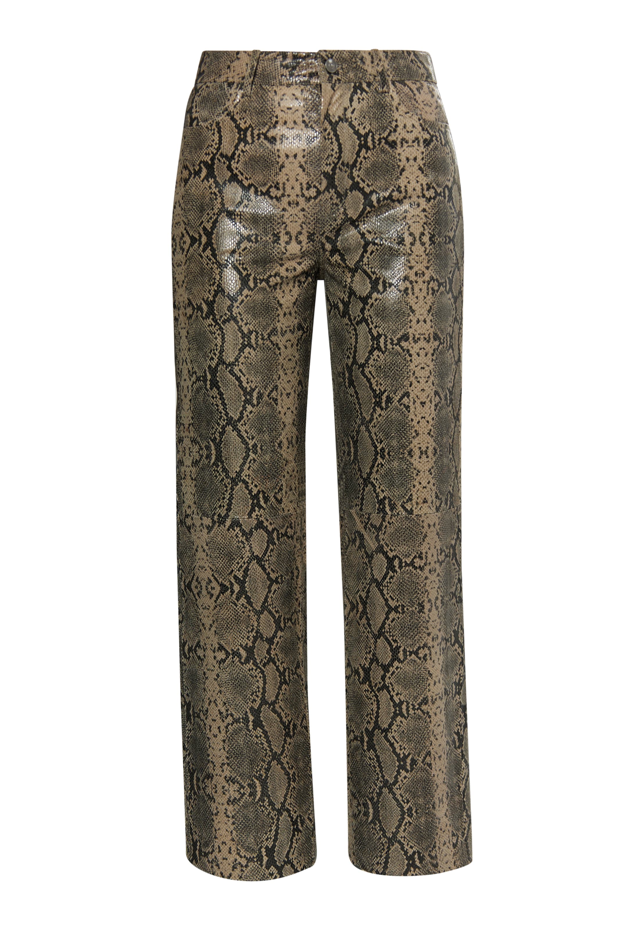 faina Wide Leg Housut värissä beige: etupuoli