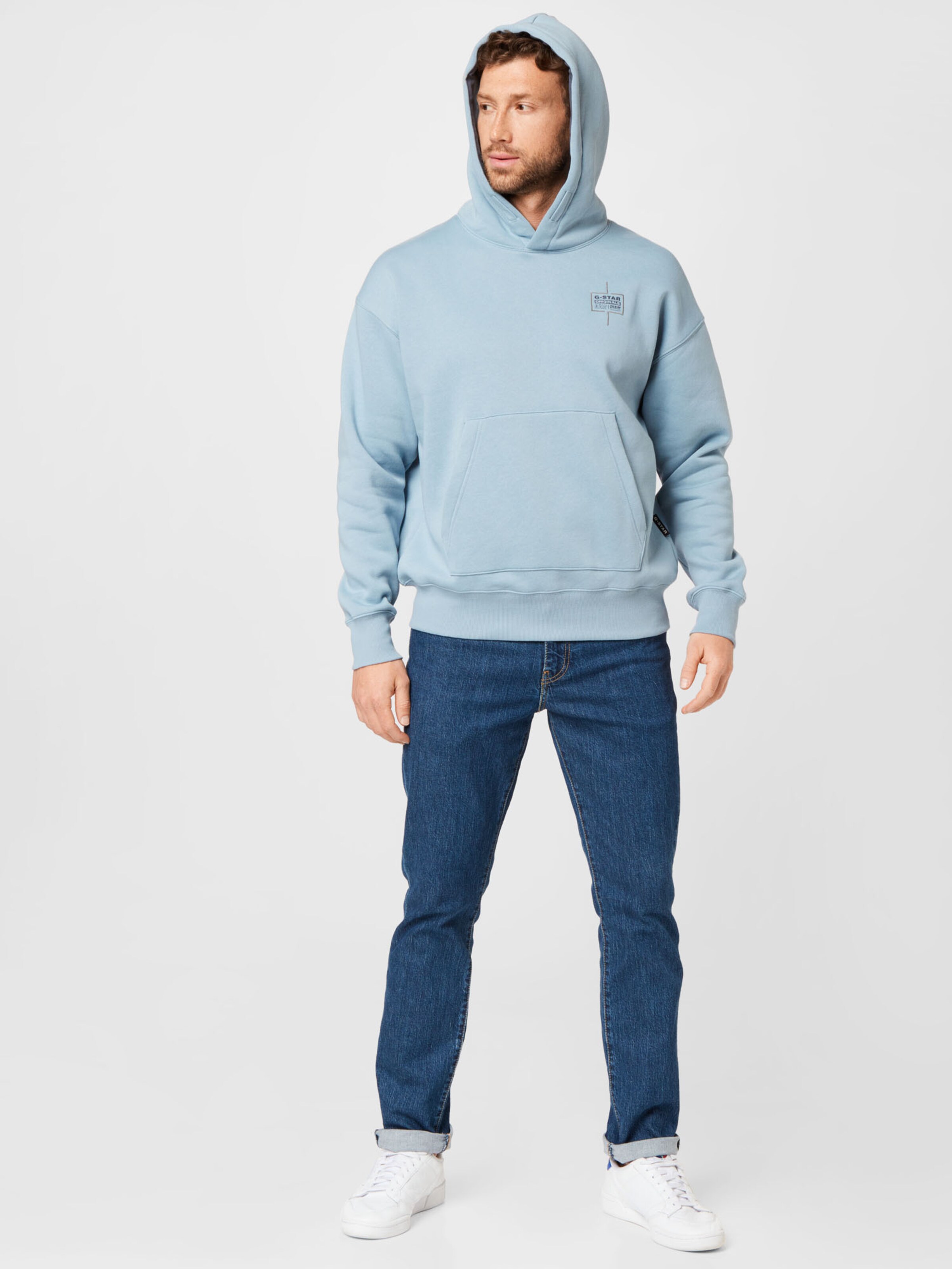 Männer Sweat G-Star RAW Sweatshirt in Hellblau - RL56032 Männer Sweat G-Star RAW Sweatshirt in Hellblau - RL56032
