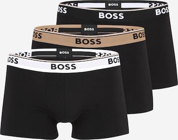 BOSS Bokserishortsit 'Power' värissä musta: etupuoli