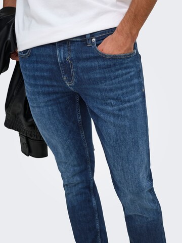 Only & Sons Slimfit Jeans 'ONSLoom' in Blauw