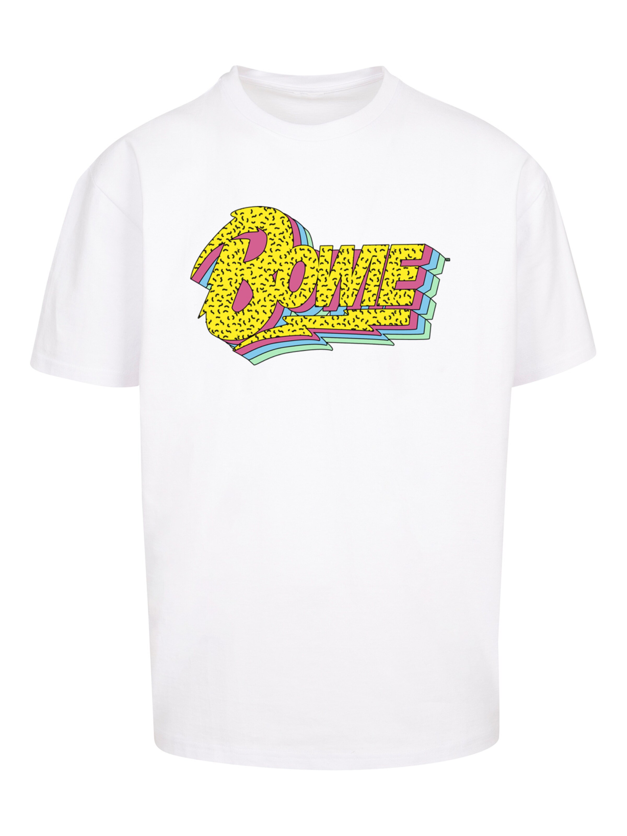 F4NT4STIC Shirt 'David Bowie ' in Weiß: Vorderseite