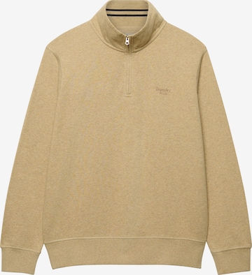 Superdry & Co Sweatshirt 'Essential Serif' in Beige: voorkant