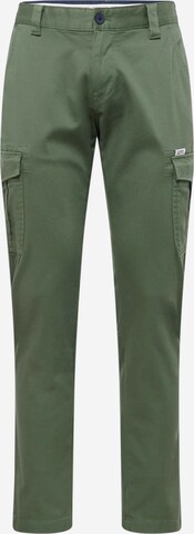 Regular Pantalon cargo 'Scanton' Tommy Jeans en vert : devant