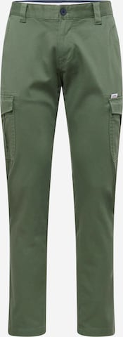 Tommy Jeans Cargo Pants 'Scanton' in Green: front