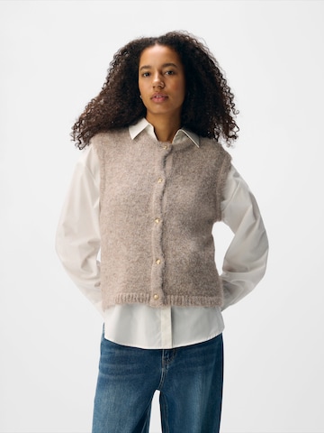 OBJECT Vest 'OBJSAGGIA' in Beige: front