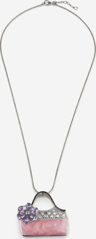 COLLEZIONE ALESSANDRO Necklace 'Borsa' in Pink: front