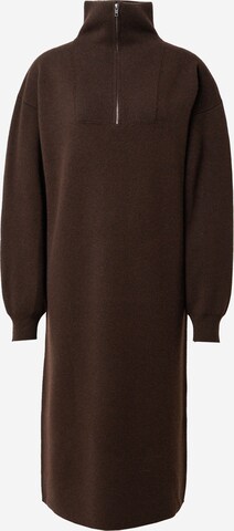 Robes en maille 'PINAI' DRYKORN en marron : devant