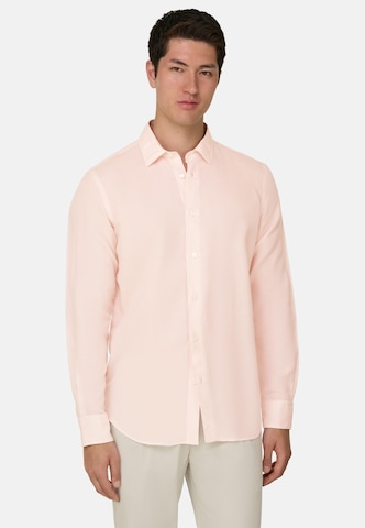 Coupe regular Chemise Boggi Milano en orange : devant