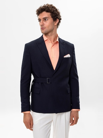 Coupe regular Veste de costume Antioch en bleu