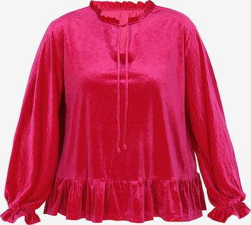 Chemisier joella en rose : devant