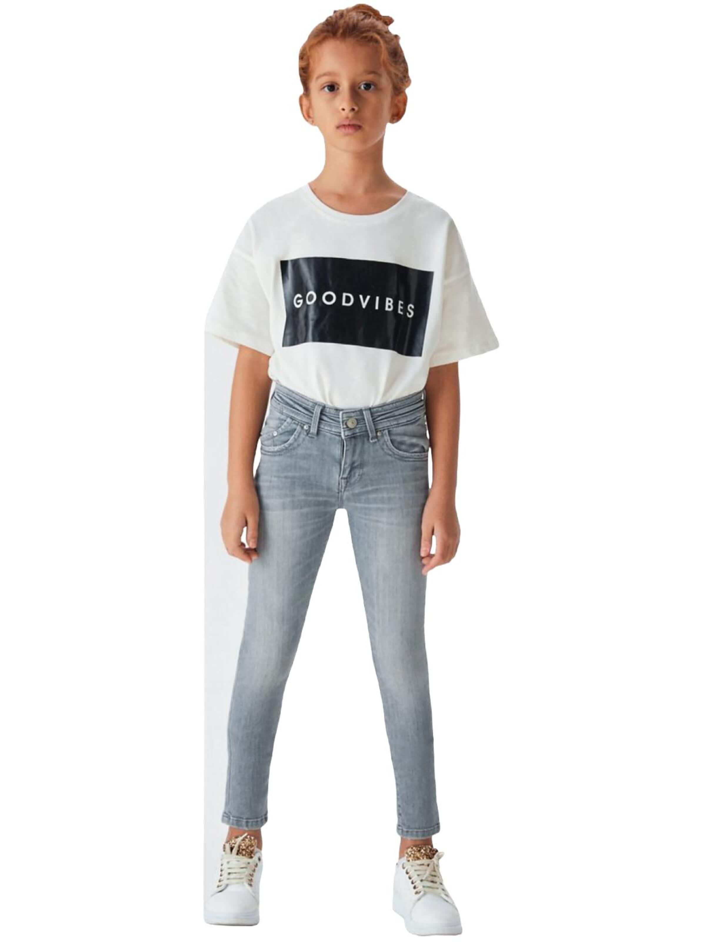 LTB Jeans Regular Jeans 'Julita G Asymmetric Jeans' in Grijs