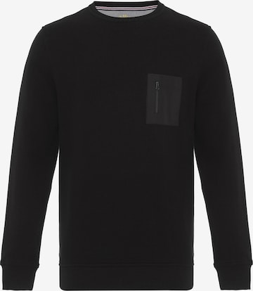 Sweat-shirt ' TED ' DENIM CULTURE en noir : devant