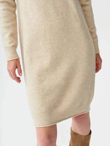 TATUUM Knitted dress 'ELIS' in Beige