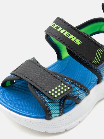 SKECHERS Ανοικτά παπούτσια 'MICROSPEC-SPLASH' σε μαύρο