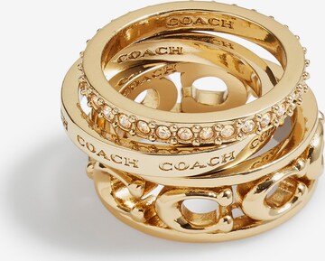 COACH Ring in Gold: predná strana