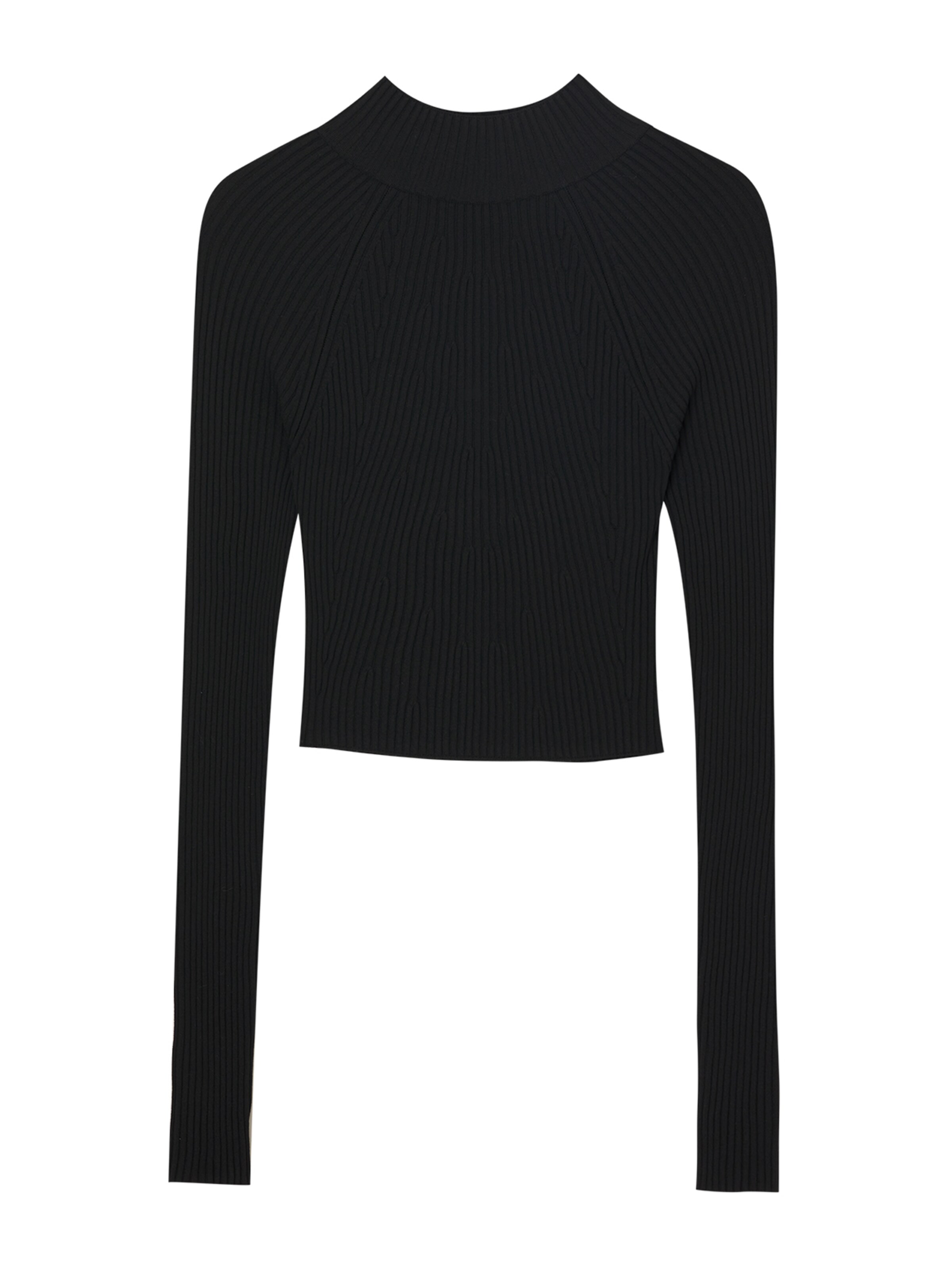 Pull&Bear Pulóver - fekete: elől