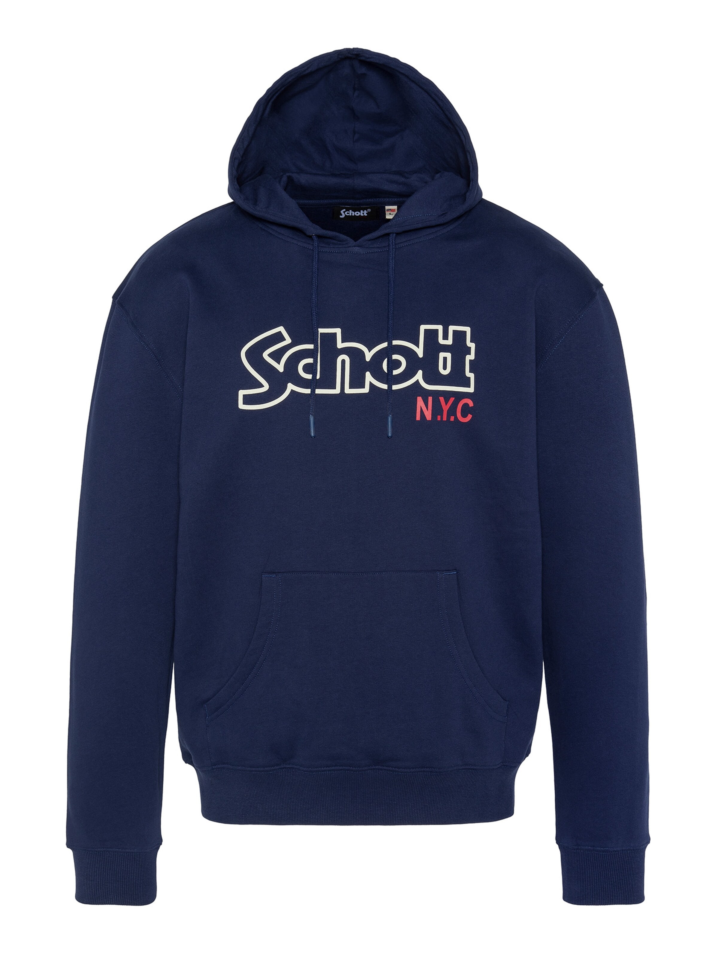 Sweat-shirt Schott NYC en bleu : devant