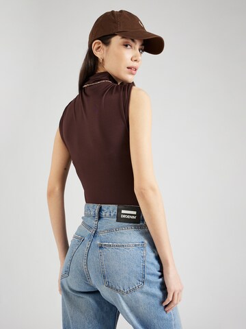 Trendyol Shirt bodysuit in Brown