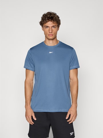 Tricou funcțional 'ID TRAIN' de la Reebok pe albastru: față