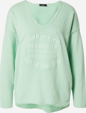 Zwillingsherz Sweater 'Kornelia' in Green: front