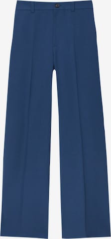 Pantalon à plis Pull&Bear en bleu : devant
