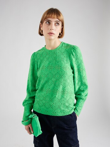 OBJECT Blouse 'FEODORA' in Groen: voorkant