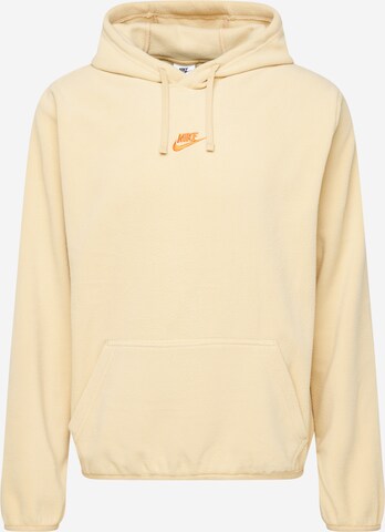 Nike Sportswear Sweatshirt 'CLUB POLAR FLC' in Beige: predná strana