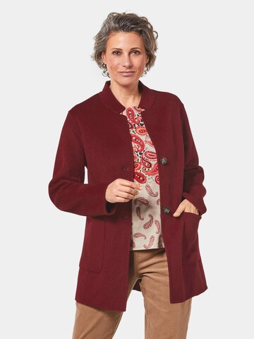 Goldner Between-Seasons Coat in Red: front