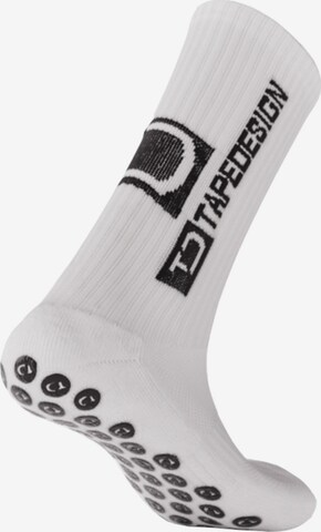 Tapedesign Athletic Socks in White: front