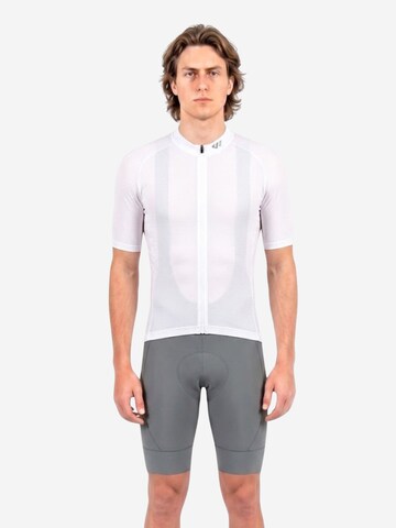WULIBIKE - Ropa para correr 'Wulibike Radsport-Set 'Y-Cargo' Weiß/Grau' en blanco