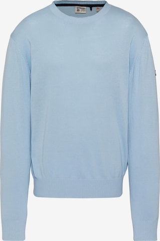 Schott NYC Pullover in Blau: Vorderseite