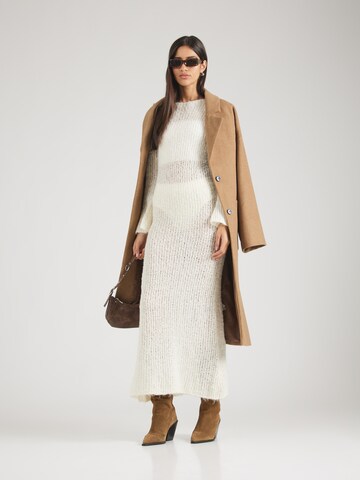 Robes en maille TOPSHOP en beige