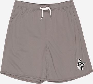 Abercrombie & Fitch Regular Broek in Grijs: voorkant