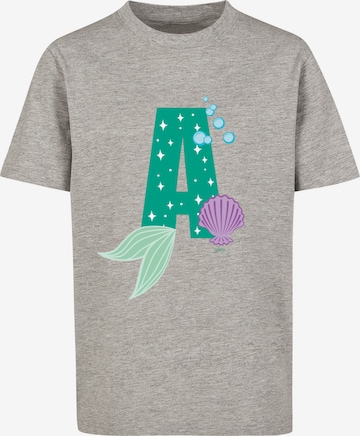 T-Shirt 'Disney Alphabet A Is For Ariel' F4NT4STIC en gris : devant