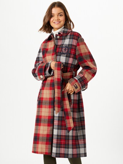 TOMMY HILFIGER Mantel in mischfarben / rot, Modelansicht