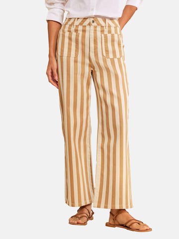 Loosefit Jean love & roses en beige : devant