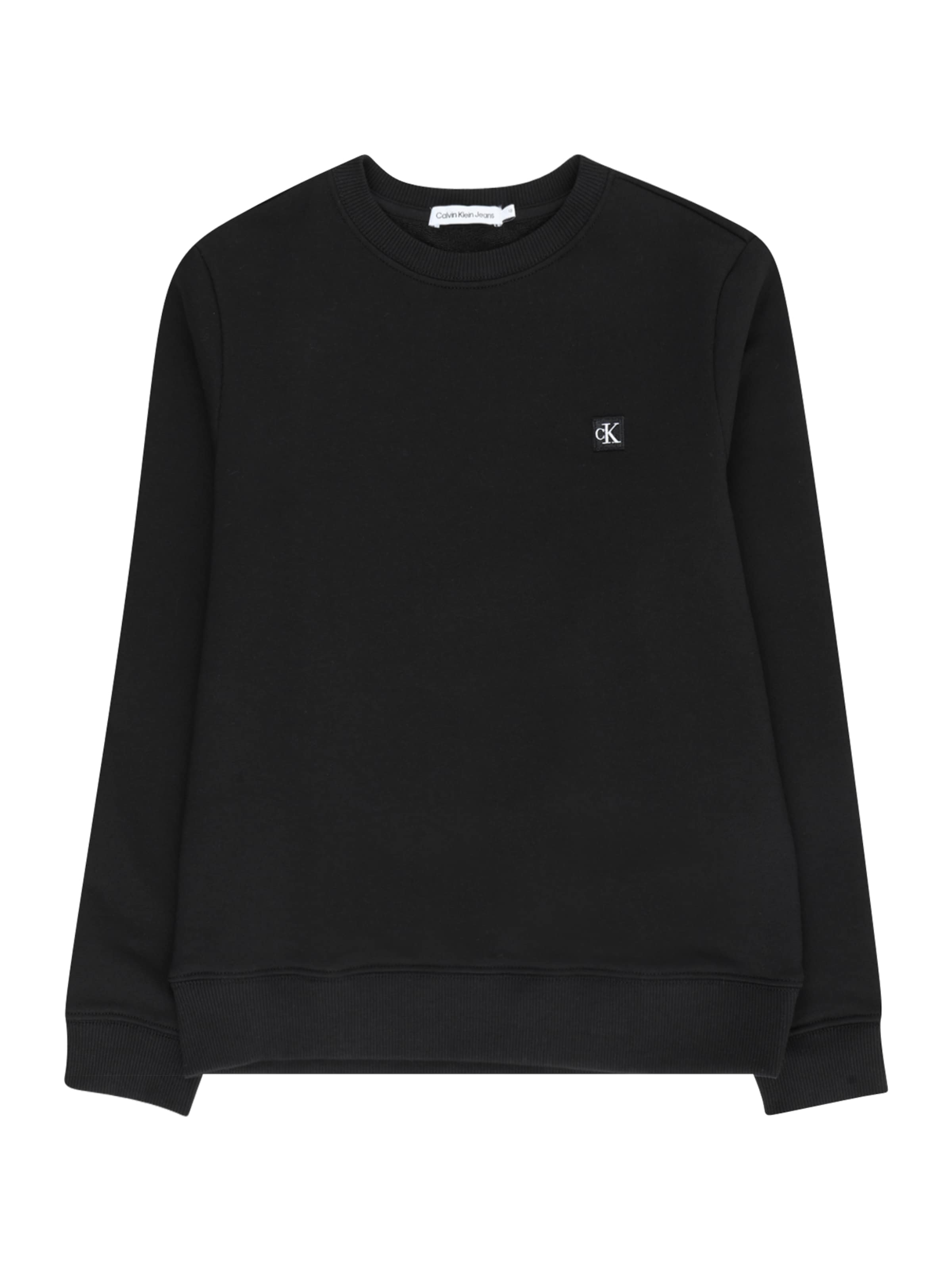 Calvin Klein Jeans Mikina – černá: přední strana