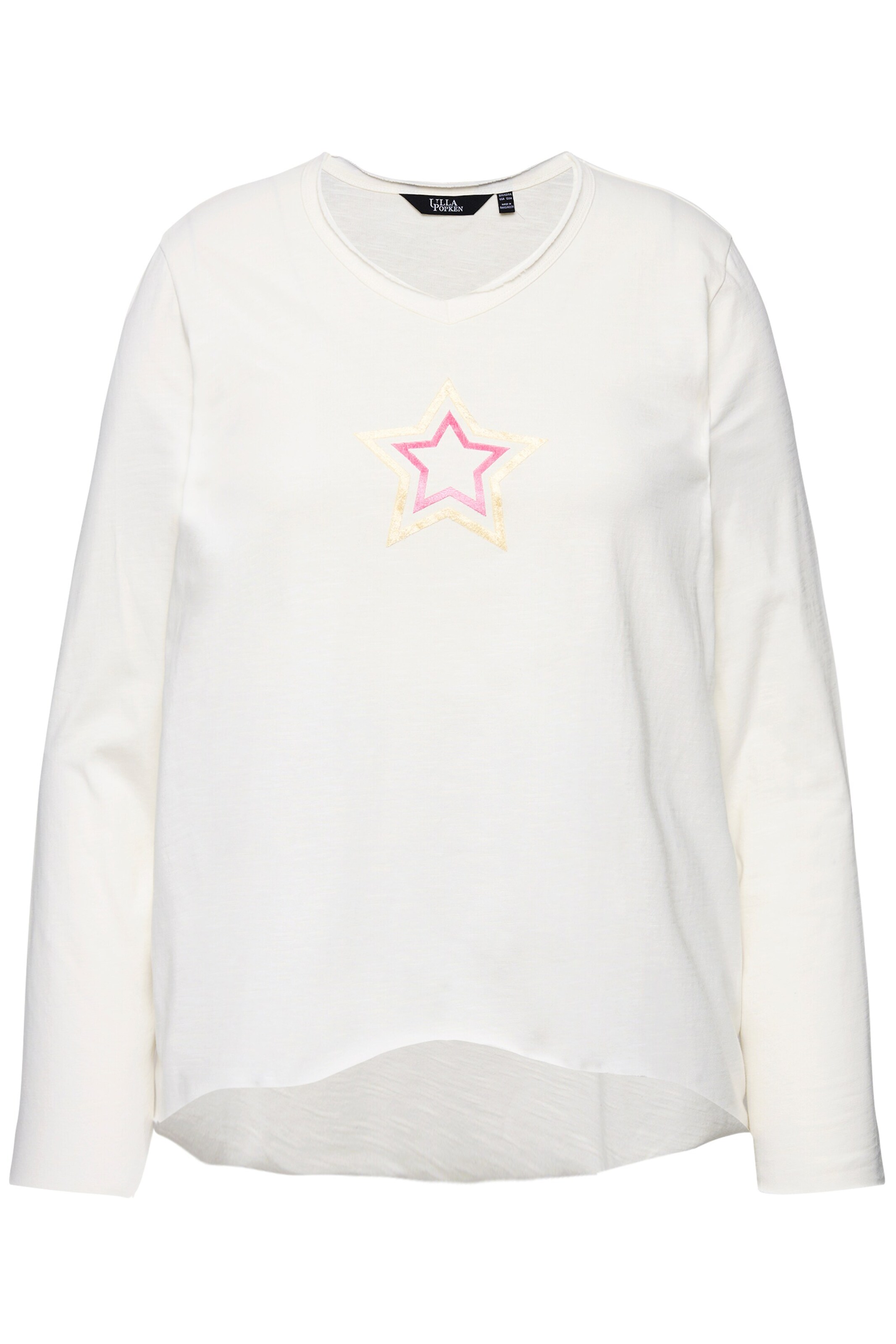 Ulla Popken Shirt in Weiß: Vorderseite