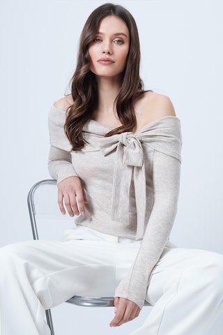 Trend Alaçatı Stili Shirt in Beige