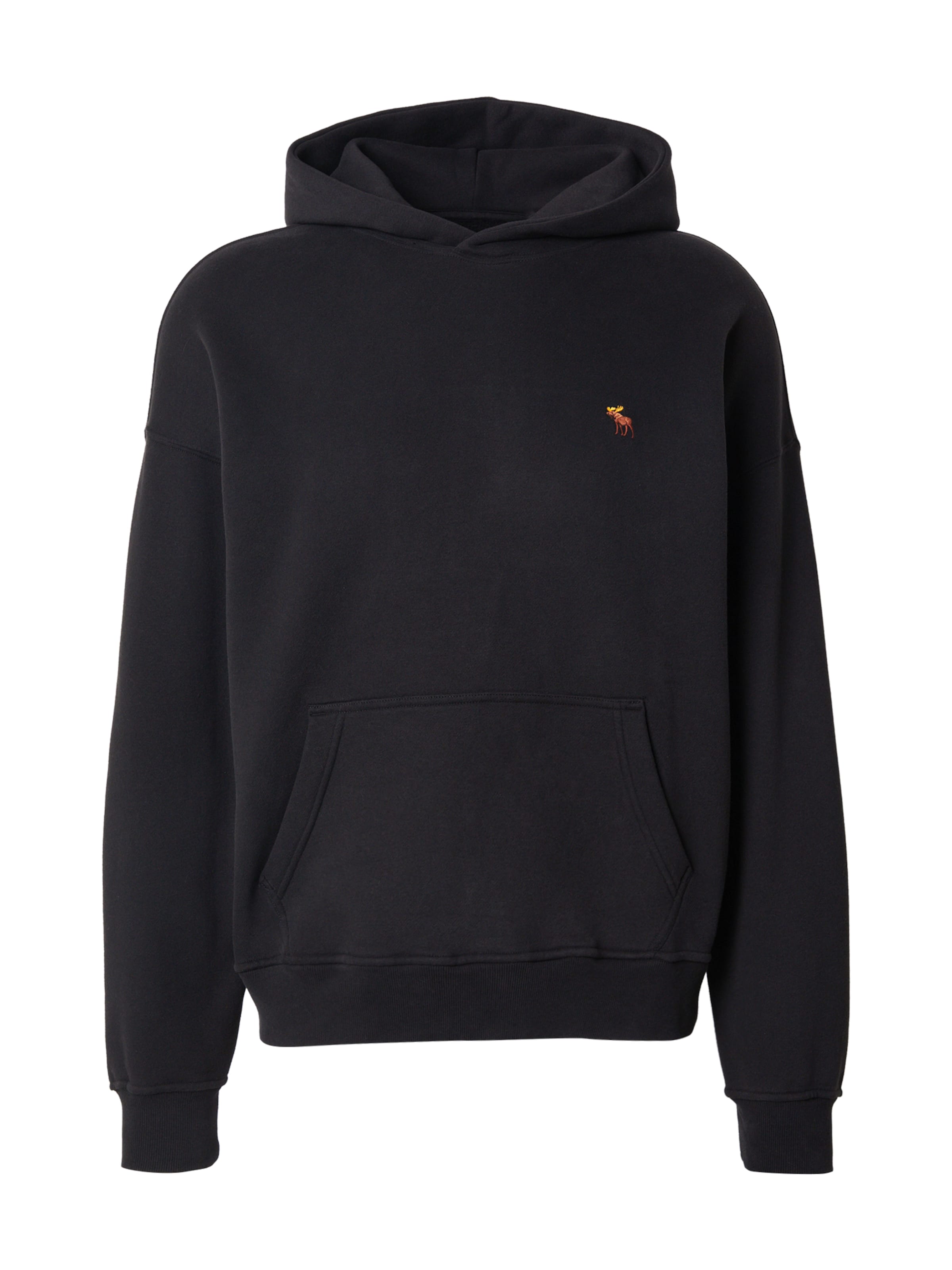 juoda Abercrombie & Fitch Megztinis be užsegimo: priekis