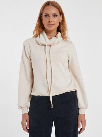 Ana Alcazar Sweatshirt 'Selmia' in Wit: voorkant