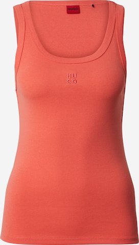 HUGO Top 'Datamia' - Červená: predná strana