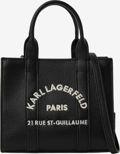 Karl Lagerfeld Shopper torba 'Karl Lagerfeld Cabas Carré Mini Grainé Blanc & Noir' veličine One Size u crna, Pregled proizvoda