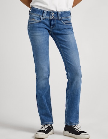 Slimfit Jeans 'VENUS' de la Pepe Jeans pe albastru: față