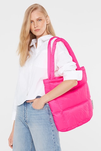 SENSES.THE LABEL Handbag in Pink: front